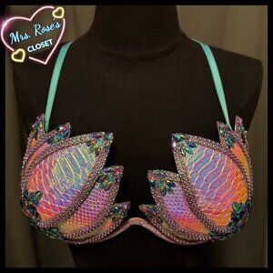 Shell Jewel Rave Bra OS Adjustable